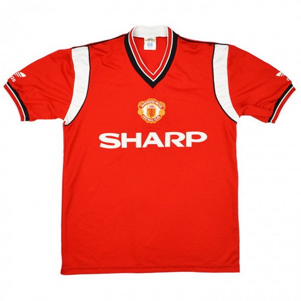 Camiseta Manchester United Replica Primera Ropa Retro 1984 1986 Rojo